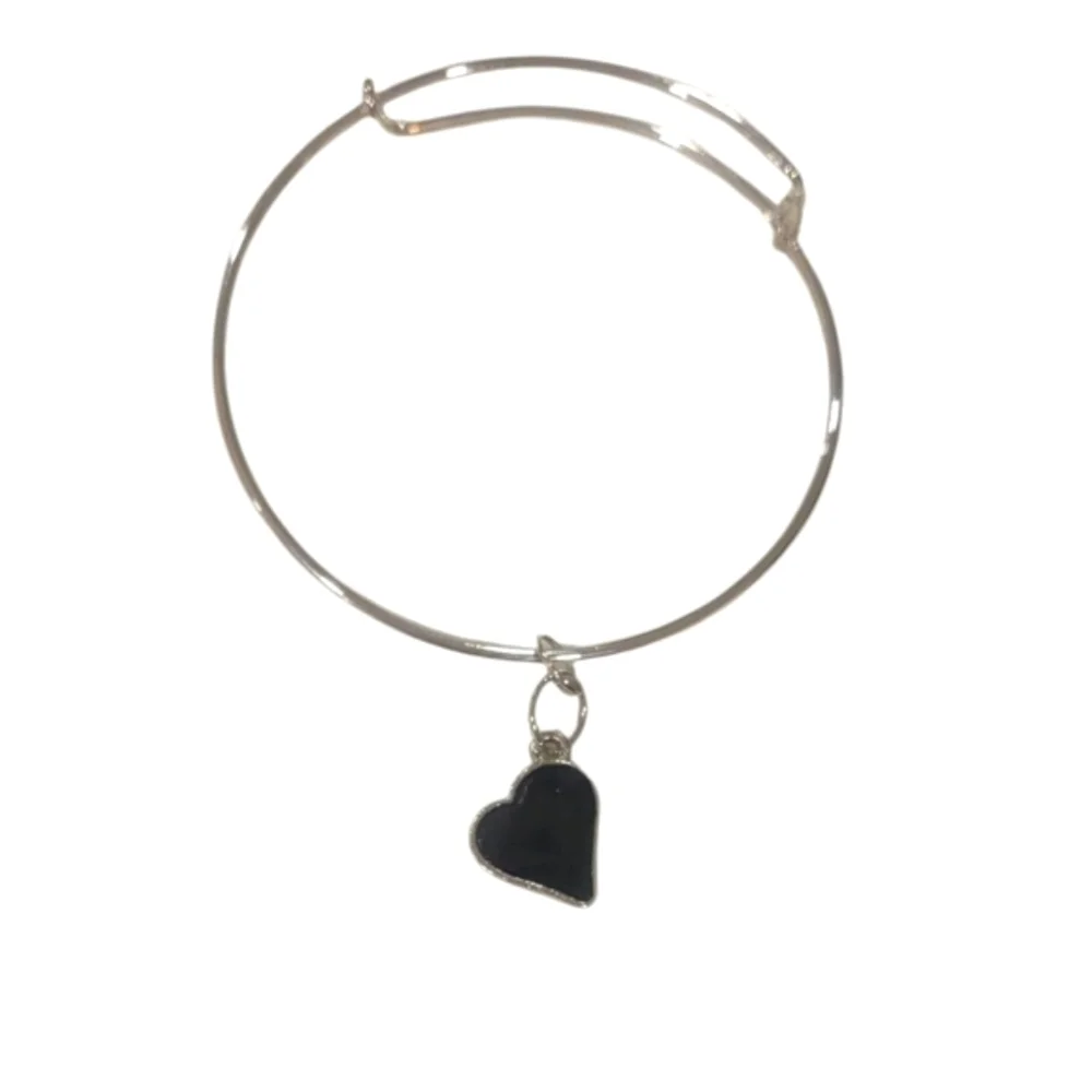 Silver Heart Charm Bracelet